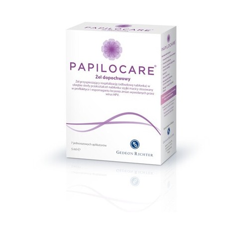  Papilocare żel dopochwowy, 7 aplikatorów po 5 ml 
