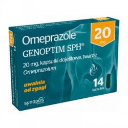 Omeprazole Genoptim SPH 20 mg, 14 kapsułek dojelitowych twardych
