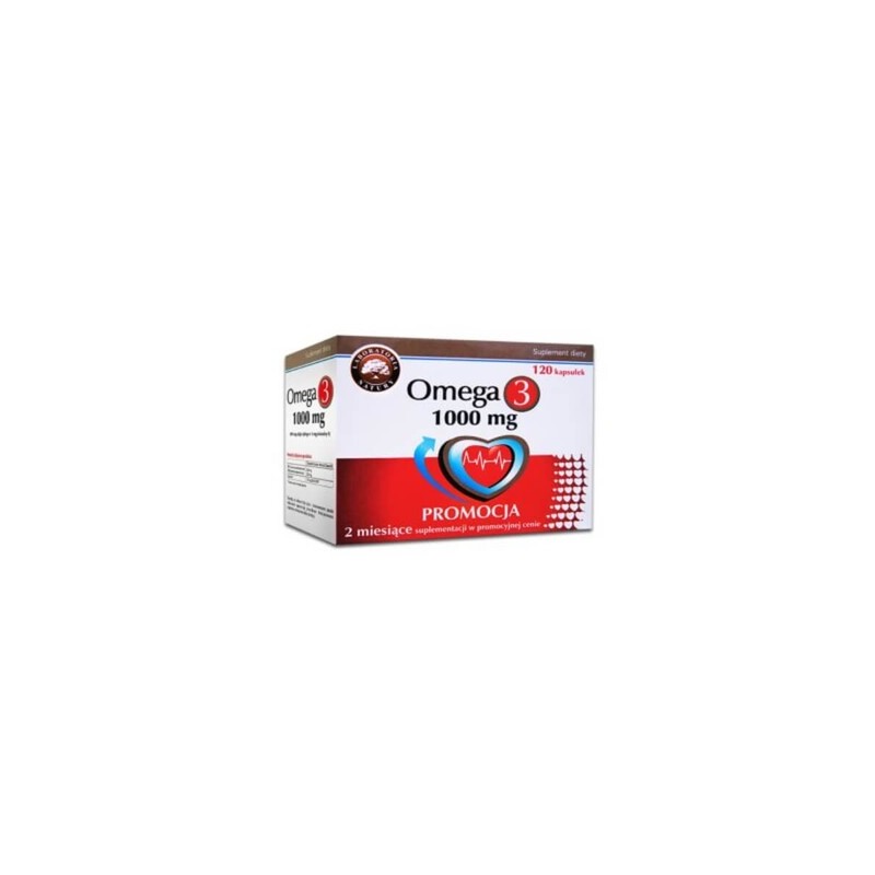 Omega-3 1000 mg, 2 x 60 kapsułek 