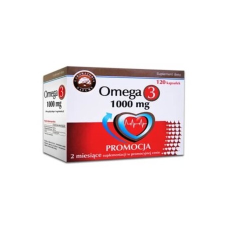  Omega-3 1000 mg, 2 x 60 kapsułek 