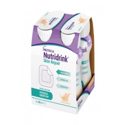 Nutridrink Skin repair o smaku waniliowym, 4 butelki po 200 ml