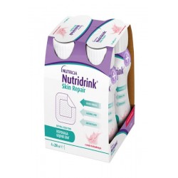 Nutridrink Skin Repair o smaku truskawkowym, 4 butelki po 200 ml