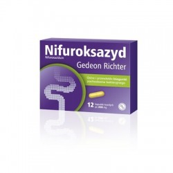 Nifuroksazyd 200 mg Richter, 12 kapsułek
