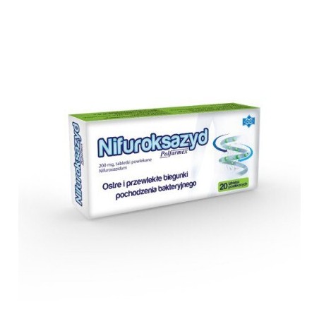 Nifuroksazyd 200 mg Polfarmex, 20 tabletek