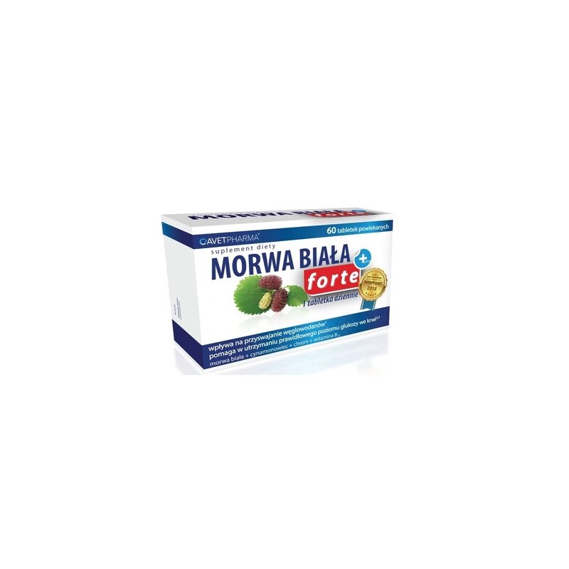 Morwa Biała Plus Forte, 60 tabletek 