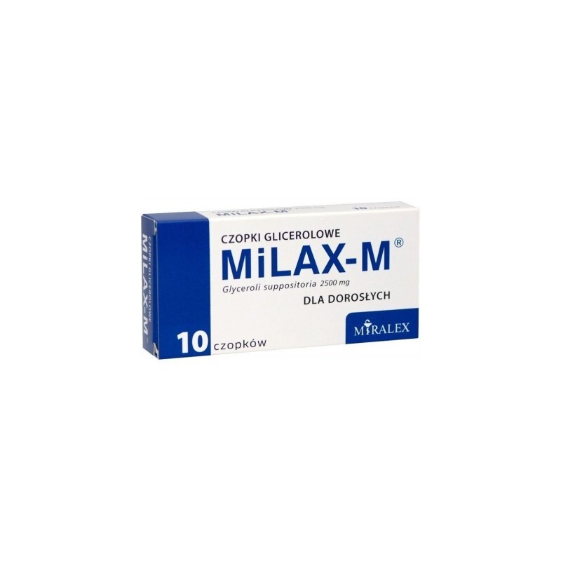 Milax-M czopki glicerolowe dla dorosłych, 10 sztuk 