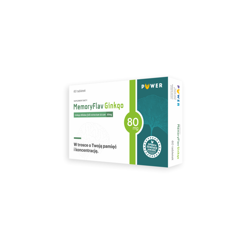 MemoryFlav Ginkgo 80 mg, 60 tabletek 