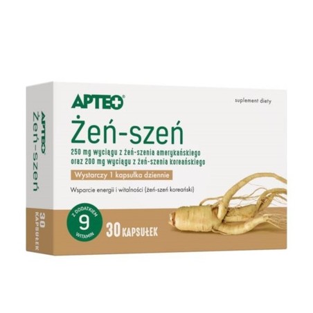  Apteo Żeń - szeń 30 kapsułek 