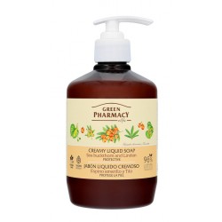 Green Pharmacy Kremowe Mydło w płynie Rokitnik i Lipa, 460 ml