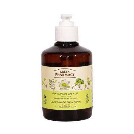 Green Pharmacy Delikatny Żel do mycia twarzy Zielona Herbata, 270 ml