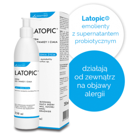  LATOPIC Krem do twarzy i ciała, 250 ml 