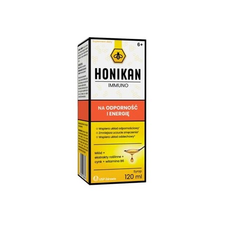 Honikan Immuno, syrop dla dzieci od 6 lat i dorosłych, 120 ml 
