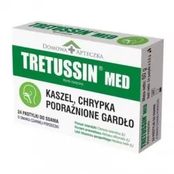 DOMOWA APTECZKA Tretussin Med, 24 pastylki do ssania