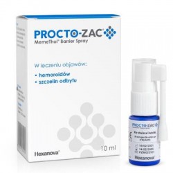Procto-Zac Memethol Barrier Spray, na hemoroidy i szczeliny odbytu, 10 ml