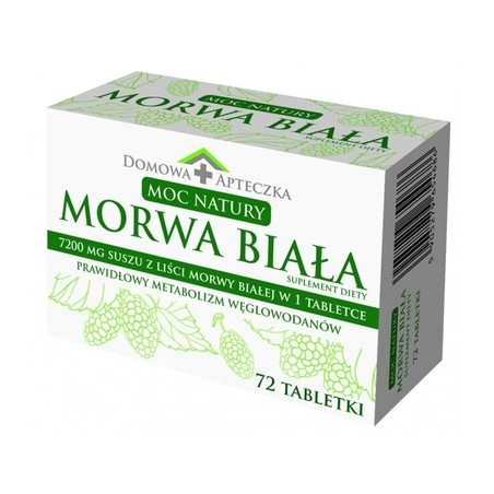 Domowa Apteczka Moc Natury Morwa Biała, 72 tabletki