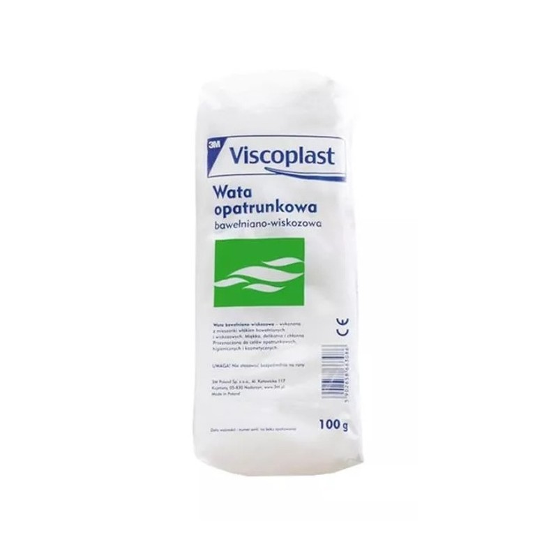 Wata opatrunkowa bawełniano-wiskozowa, 100 g Viscoplast 
