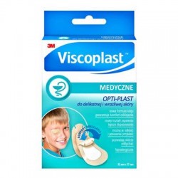 Viscoplast OPTI-PLAST, plastry okulistyczne do skóry delikatnej, 80 x 57 mm, 5 szt.