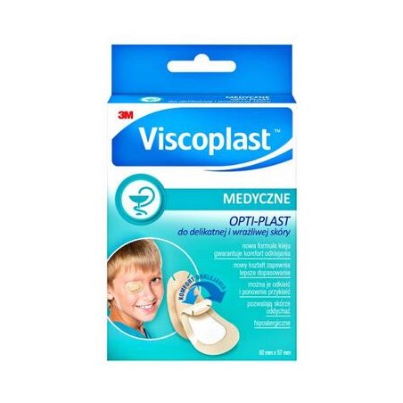  Viscoplast OPTI-PLAST, plastry okulistyczne do skóry delikatnej, 80 x 57 mm, 5 szt. 