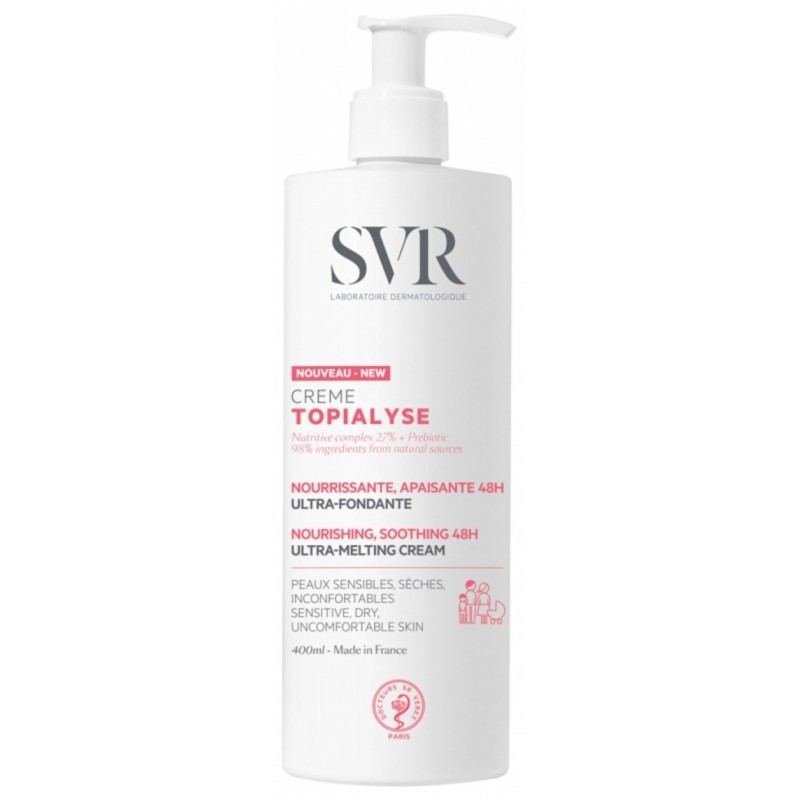 SVR Topialyse, krem odżywczy, skóra sucha i wrażliwa, 400ml 