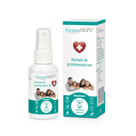  GranuSEPT Roztwór do przemywania ran, 60 ml 