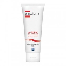 Emolium A-Topic, trójaktywny krem do skóry atopowej, suchej i uporczywie swędzącej, od 1 miesiąca, 50 ml