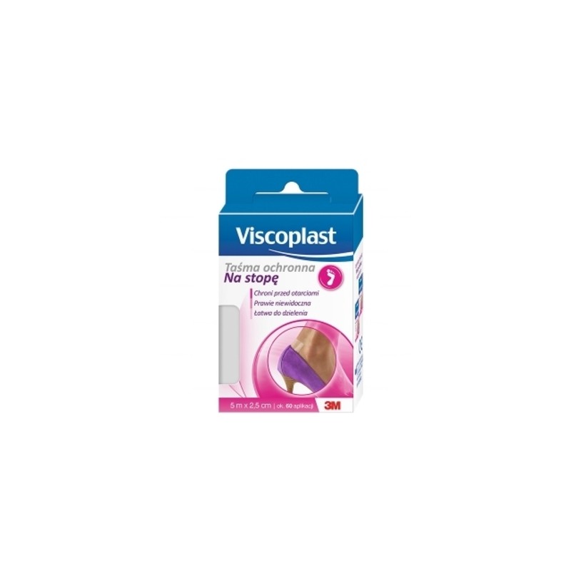 Viscoplast taśma ochronna na stopę 5m x 2,5cm, 1 szt. 