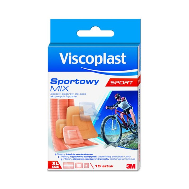 Plaster Zestaw Sportowy Mix, 15 szt. 