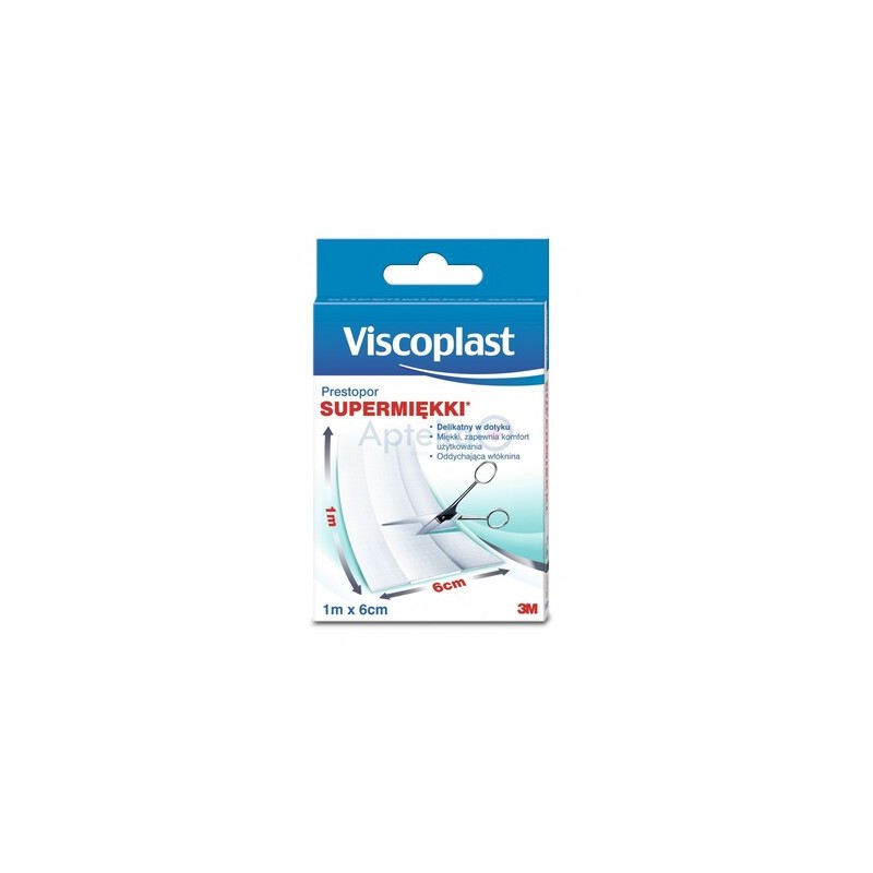Plaster PRESTOPOR 1m x 6cm włóknin., 1 szt. 
