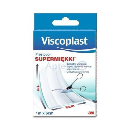  Plaster PRESTOPOR 1m x 6cm włóknin., 1 szt. 