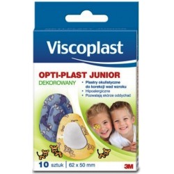 Plaster OPTI-PLAST JUNIOR okulistyczne DEKOROWANE rozm.62x50mm, 10 szt