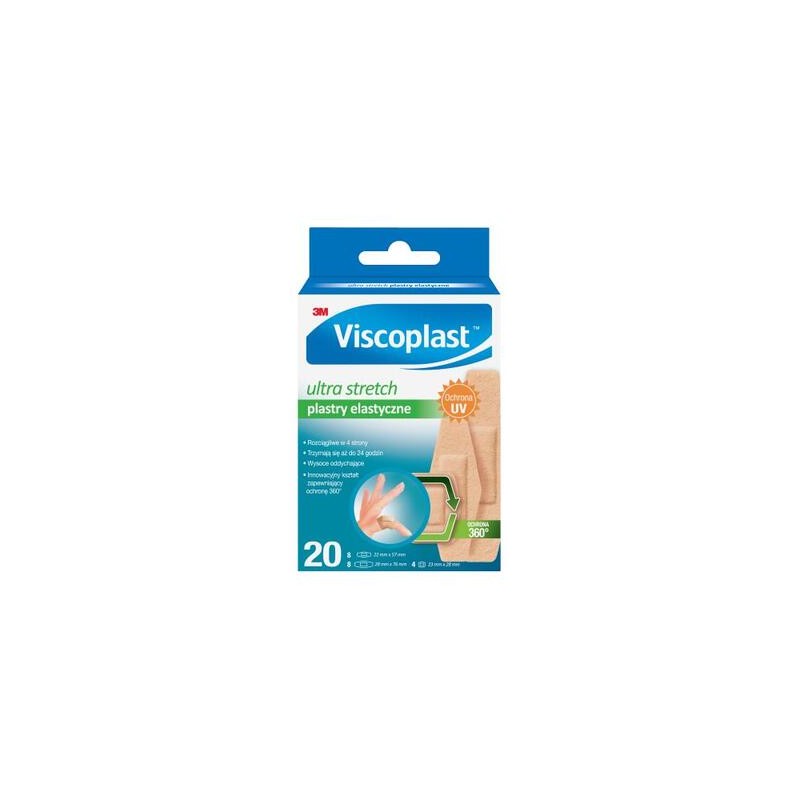 Plaster VISCOPLAST Ultra Stretch, 20 szt. 