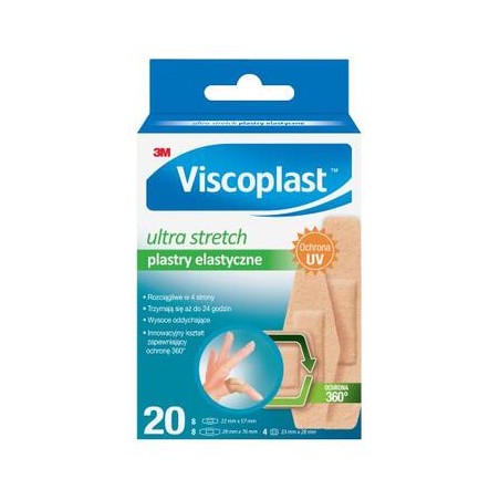  Plaster VISCOPLAST Ultra Stretch, 20 szt. 