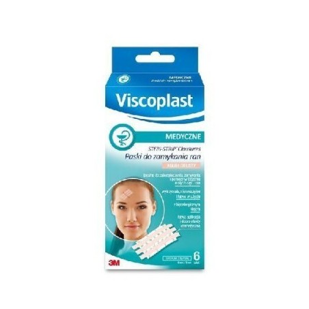 Paski do zamykania ran Steri Strip beżowe 6x75mm 2szt./box, 6 szt.