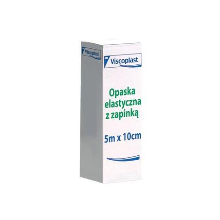 Opaska elastyczna tkana z zapinką 5m x 10 cm, 1 szt.