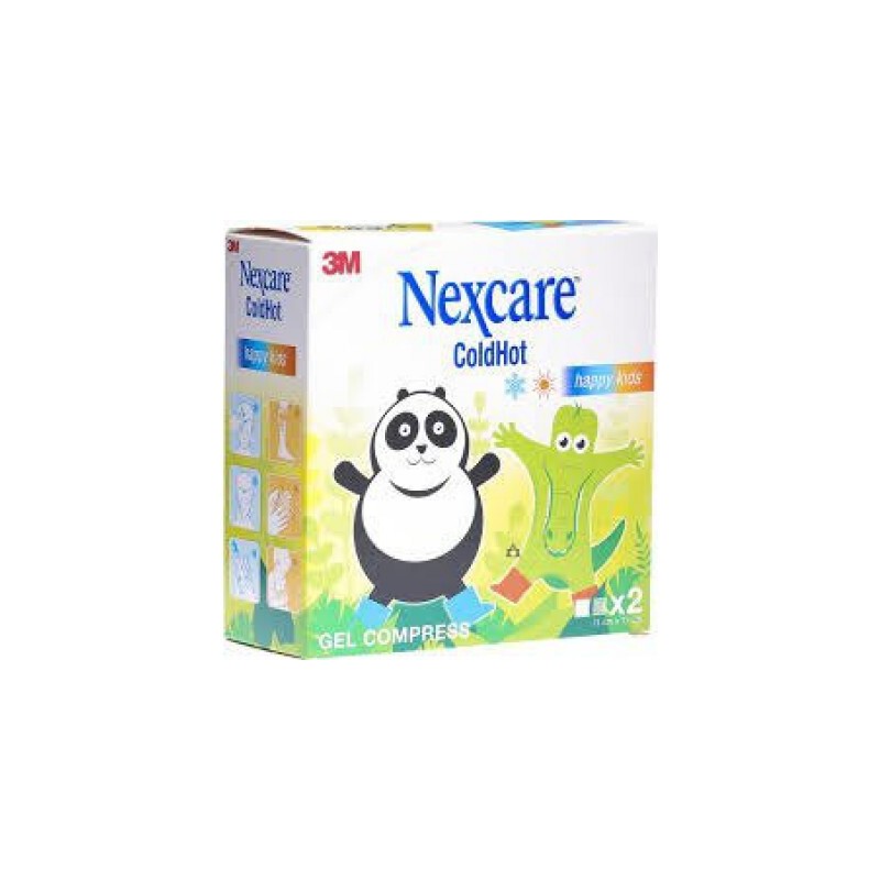 Nexcare ColdHot Therapy Pack Happy Kids Zimno-ciepły, okład żelowy wielokrotnego użytku, 2 szt. 