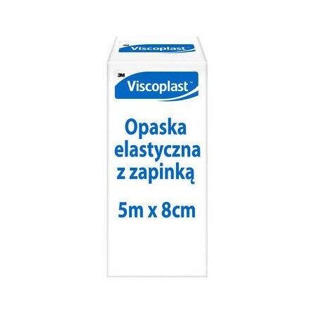  Opaska elastyczna tkana z zapinką 5m x 8 cm, 1 szt. 