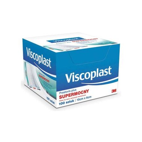 Plastry Viscoplast, Prestovis Plus supermocny, 10 cm x 8 cm, 100 sztuk