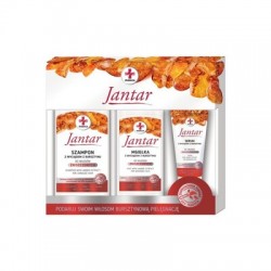 Zestaw Jantar Medica, szampon do włosów zniszczonych, 330 ml + mgiełka, 200 ml + serum, 30 ml