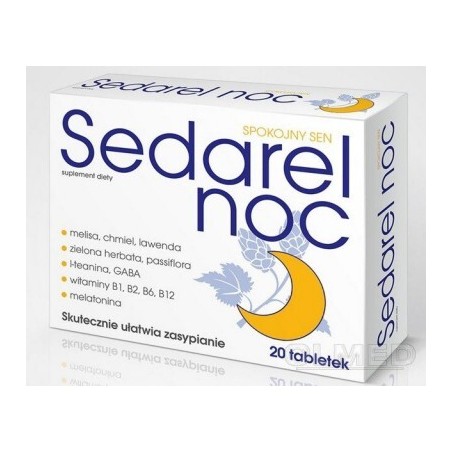  Sedarel Noc, 20 tabletek 