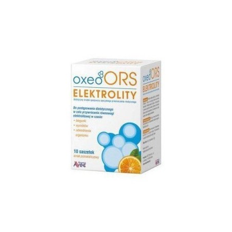  Oxeo ORS Elektrolity, smak pomarańczowy, 4,2 g x 10 saszetek 