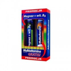 Zdrovit Magnez z witaminą B6, 24 tabletki musujące + Multiwitamina, 20 tabletek musujących