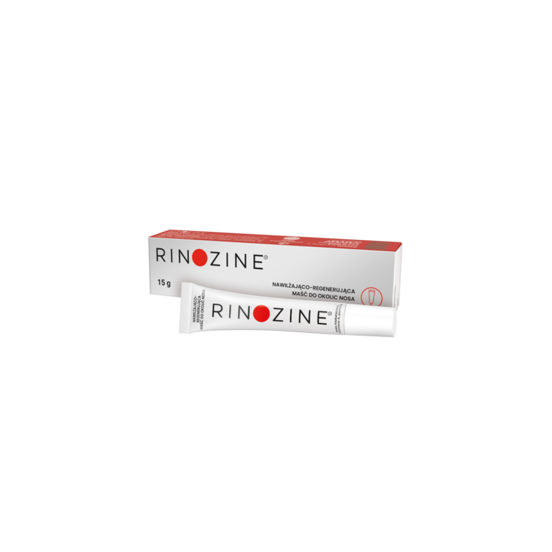 Rinozine, nawilżająco-regenerująca maść do okolic nosa, 15 g 