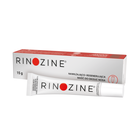  Rinozine, nawilżająco-regenerująca maść do okolic nosa, 15 g 