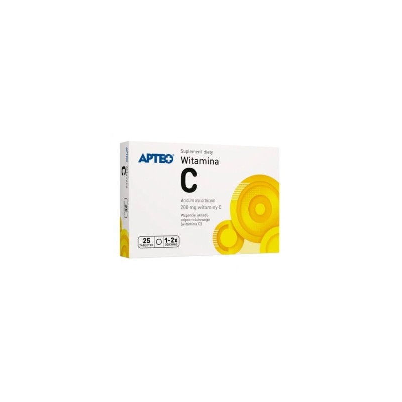 Apteo Witamina C 200 mg, 25 tabletek 