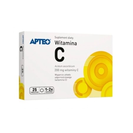  Apteo Witamina C 200 mg, 25 tabletek 