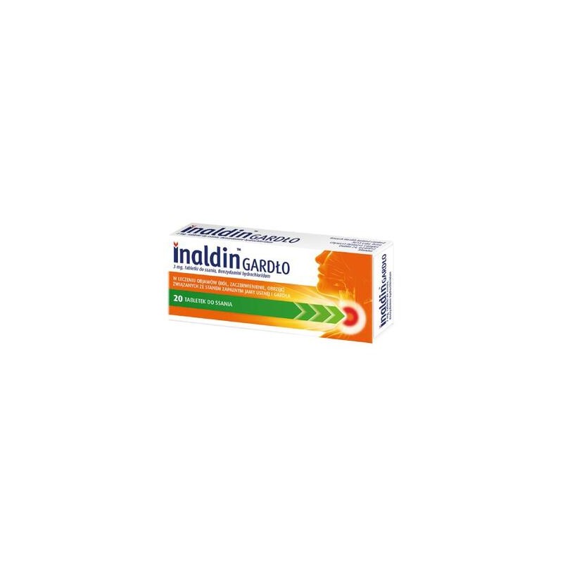 Inaldin Gardło, 3 mg, 20 tabletek do ssania 