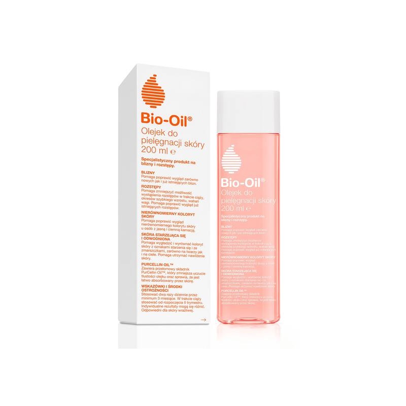 Bio-Oil, specjalistyczny olejek do pielęgnacji skóry, na blizny i rozstępy, 200 ml 