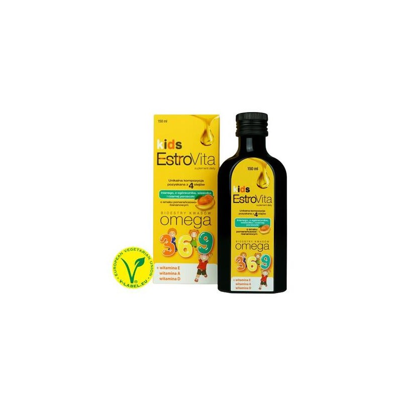 Estrovita Kids Pomarańcza-Banan, 150 ml 