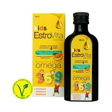 Estrovita Kids Pomarańcza-Banan, 150 ml