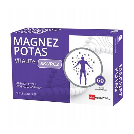  Magnez i potas skurcz Vitalite, 60 tabletek 